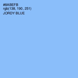 #8ABEFB - Jordy Blue Color Image