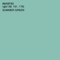 #8ABFB3 - Summer Green Color Image