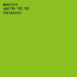 #8AC01E - Pistachio Color Image
