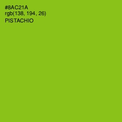 #8AC21A - Pistachio Color Image
