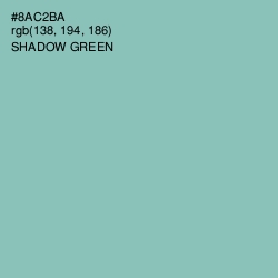#8AC2BA - Shadow Green Color Image