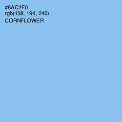 #8AC2F0 - Cornflower Color Image