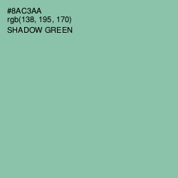 #8AC3AA - Shadow Green Color Image