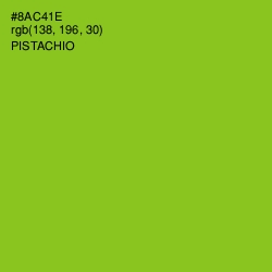 #8AC41E - Pistachio Color Image