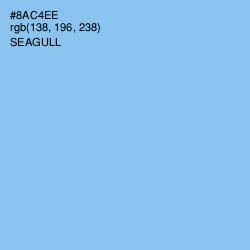 #8AC4EE - Seagull Color Image