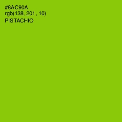 #8AC90A - Pistachio Color Image