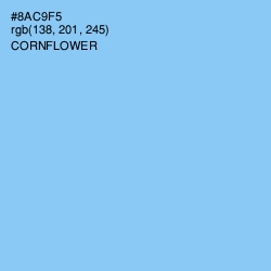 #8AC9F5 - Cornflower Color Image