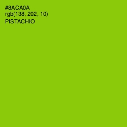 #8ACA0A - Pistachio Color Image