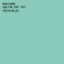 #8ACABB - Vista Blue Color Image
