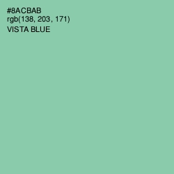 #8ACBAB - Vista Blue Color Image