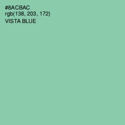 #8ACBAC - Vista Blue Color Image