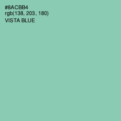 #8ACBB4 - Vista Blue Color Image