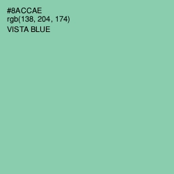 #8ACCAE - Vista Blue Color Image