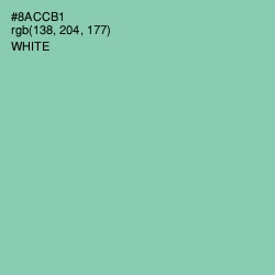#8ACCB1 - Vista Blue Color Image
