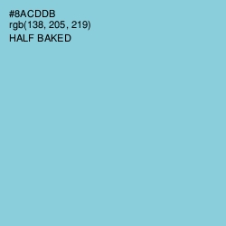 #8ACDDB - Half Baked Color Image