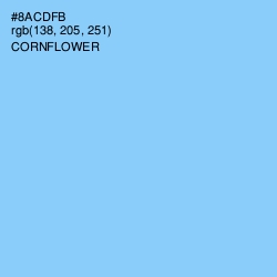 #8ACDFB - Cornflower Color Image