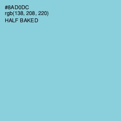#8AD0DC - Half Baked Color Image