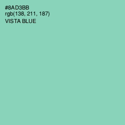#8AD3BB - Vista Blue Color Image