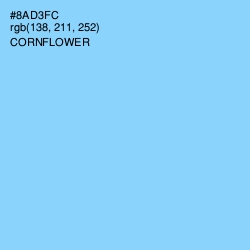 #8AD3FC - Cornflower Color Image