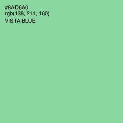 #8AD6A0 - Vista Blue Color Image