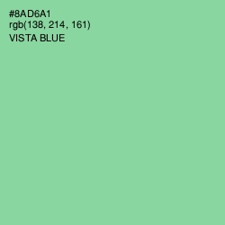 #8AD6A1 - Vista Blue Color Image