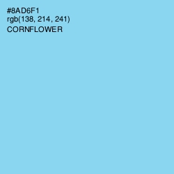 #8AD6F1 - Cornflower Color Image