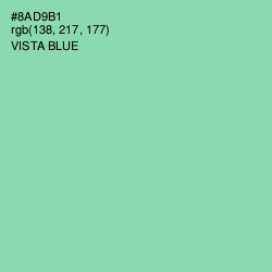 #8AD9B1 - Vista Blue Color Image