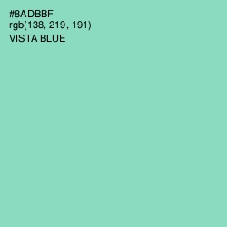 #8ADBBF - Vista Blue Color Image