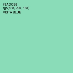 #8ADCB8 - Vista Blue Color Image