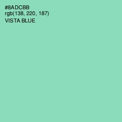 #8ADCBB - Vista Blue Color Image