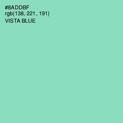 #8ADDBF - Vista Blue Color Image