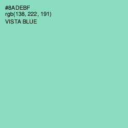 #8ADEBF - Vista Blue Color Image