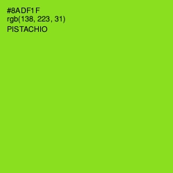 #8ADF1F - Pistachio Color Image