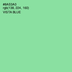 #8AE0A0 - Vista Blue Color Image