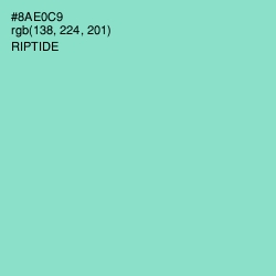 #8AE0C9 - Riptide Color Image