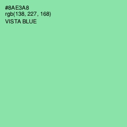 #8AE3A8 - Vista Blue Color Image