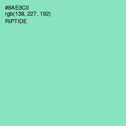 #8AE3C0 - Riptide Color Image