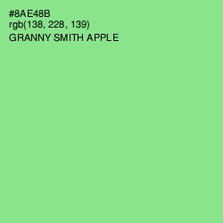 #8AE48B - Granny Smith Apple Color Image