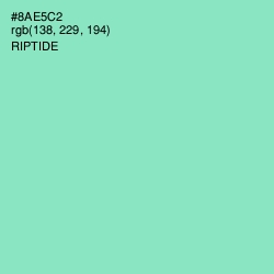 #8AE5C2 - Riptide Color Image