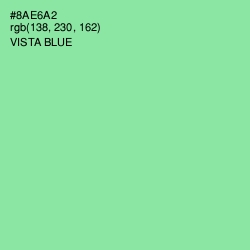 #8AE6A2 - Vista Blue Color Image