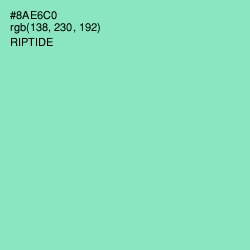 #8AE6C0 - Riptide Color Image