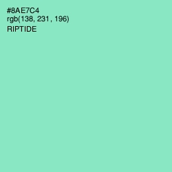 #8AE7C4 - Riptide Color Image