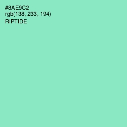 #8AE9C2 - Riptide Color Image