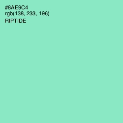 #8AE9C4 - Riptide Color Image
