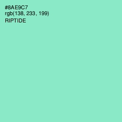 #8AE9C7 - Riptide Color Image