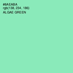 #8AEABA - Algae Green Color Image