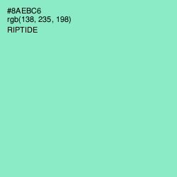 #8AEBC6 - Riptide Color Image