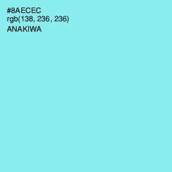 #8AECEC - Anakiwa Color Image