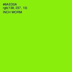 #8AED0A - Inch Worm Color Image