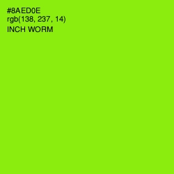 #8AED0E - Inch Worm Color Image